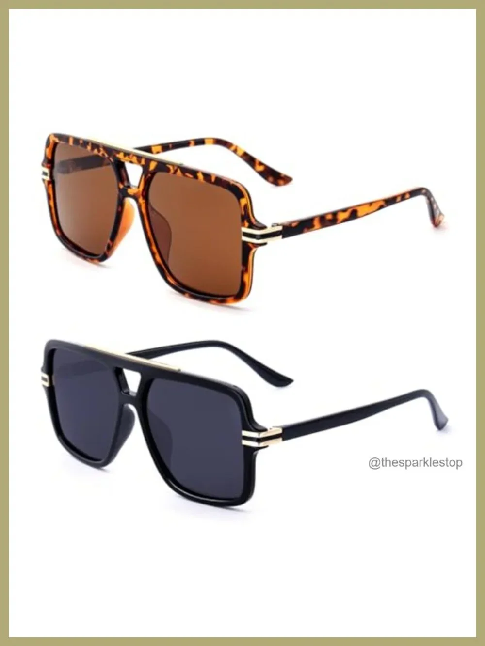 Polarized Oversized Aviator Sunglasses UV400 Protection Women's Fashion Shades